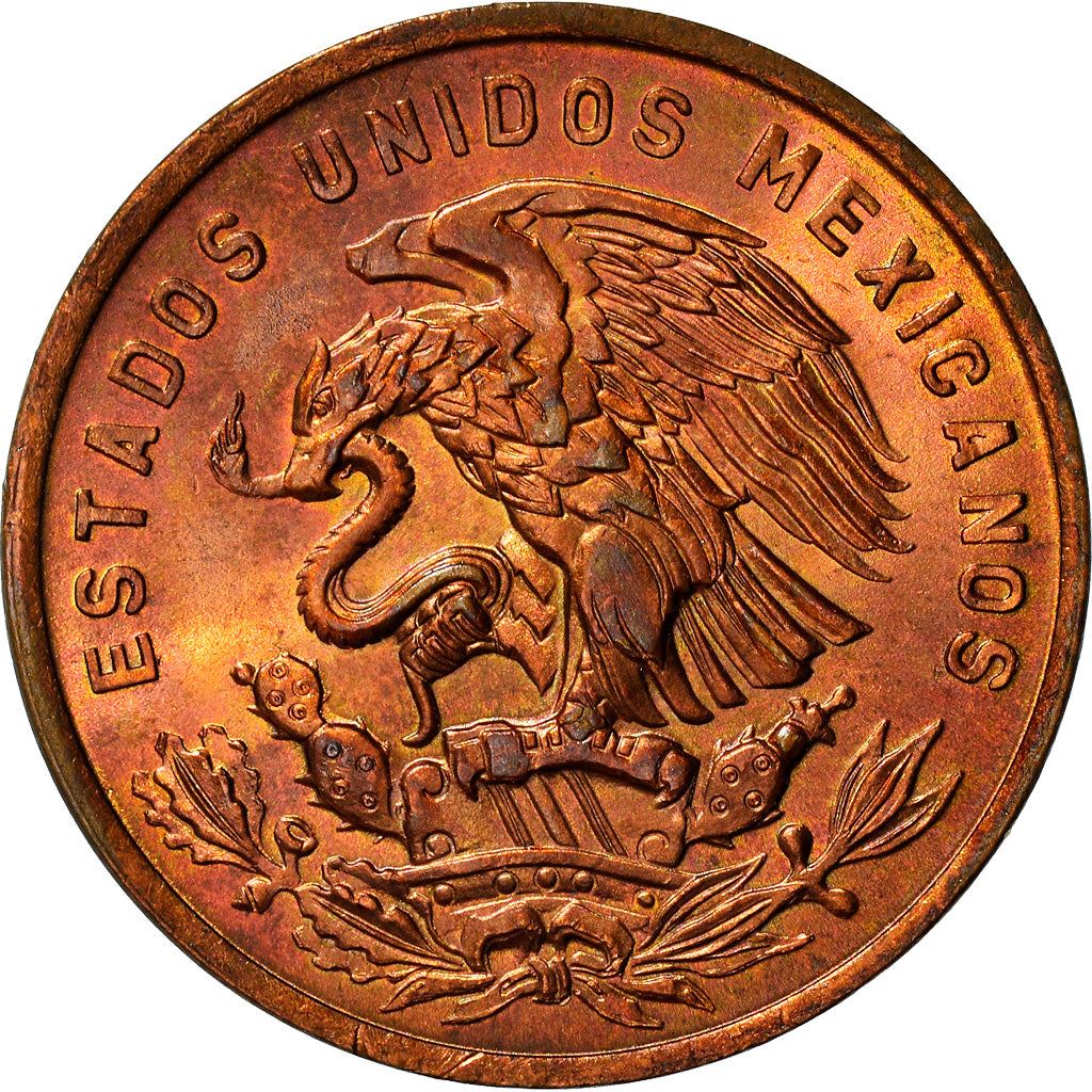 Mexico 20 Centavos | Liberty cap | Pyramid | Teotihuacán Coin | KM440 | 1955 - 1971