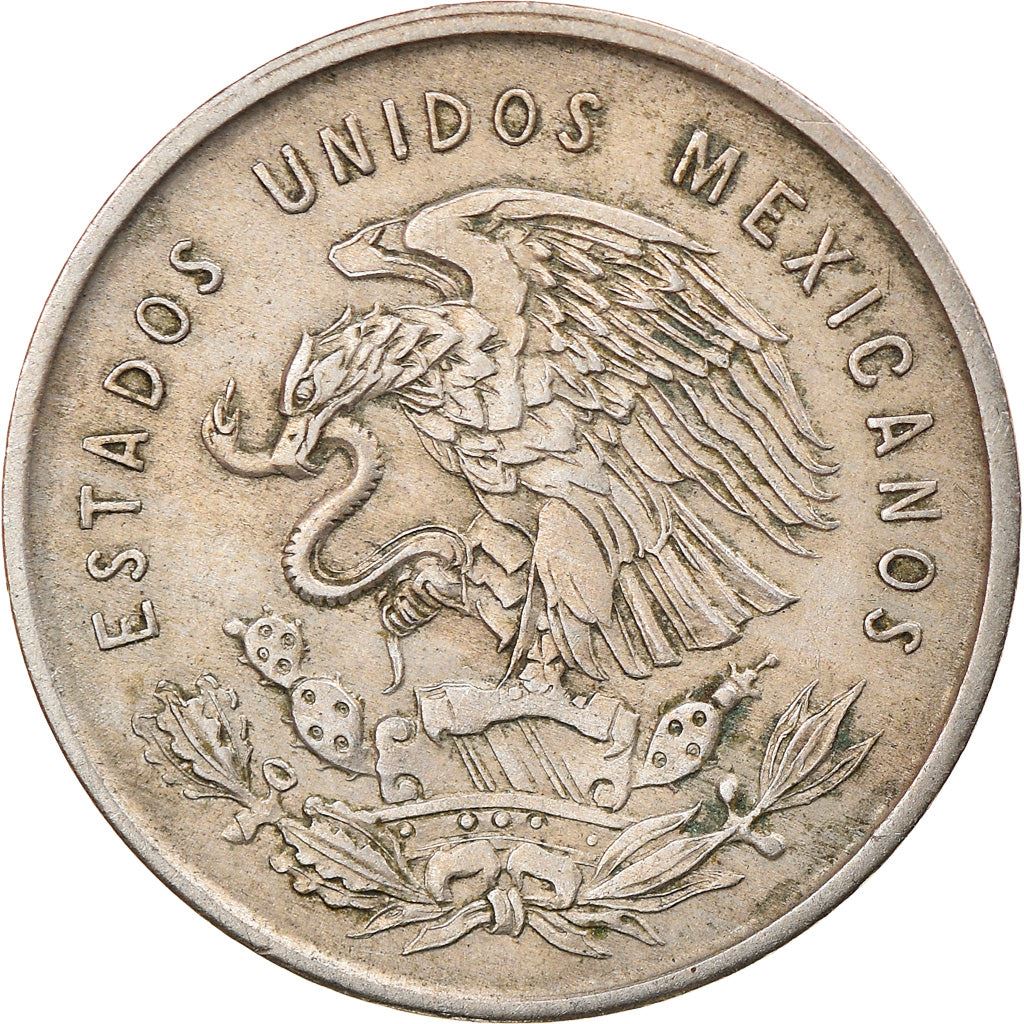 Mexico 5 Centavos Coin | Eagle | Snake | Josefa Ortiz de Dominguez | KM425 | 1950