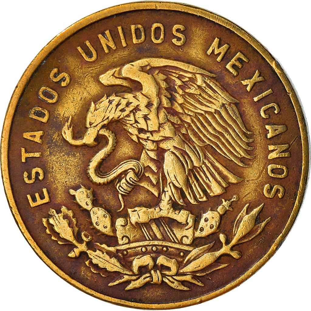 Mexico 5 Centavos | Josefa Ortiz de Domínguez | Eagle | Snake Coin | KM426 | 1954 - 1969