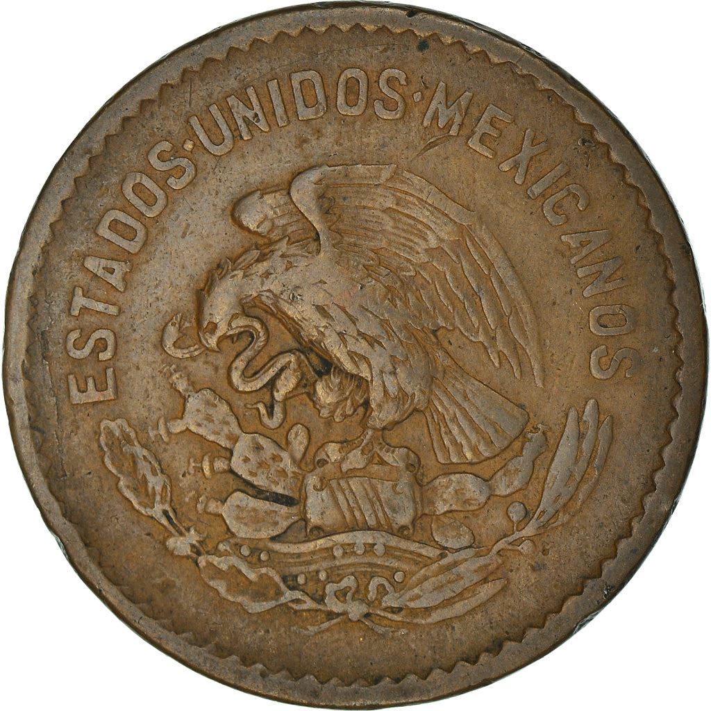 Mexico 5 Centavos | Josefa Ortiz de Dominguez | Oak wreth Coin | KM424 | 1942 - 1955