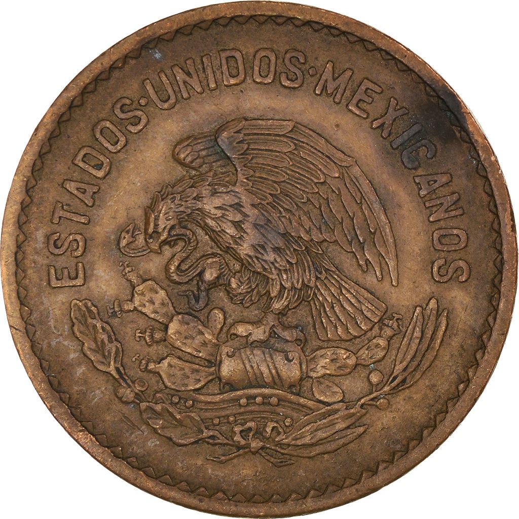 Mexico 5 Centavos | Josefa Ortiz de Dominguez | Oak wreth Coin | KM424 | 1942 - 1955