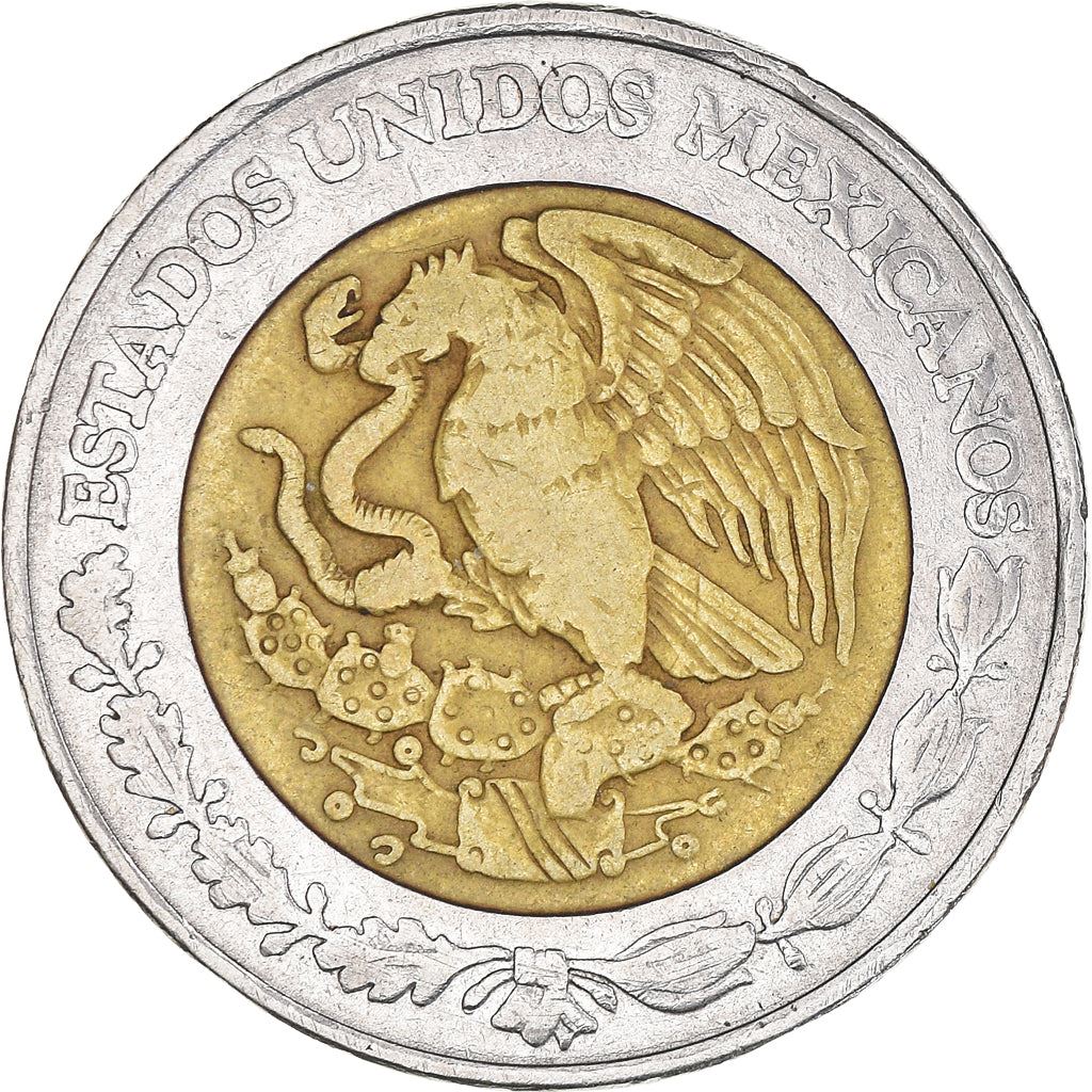 Mexico 5 Nuevos Pesos | Shield | Anillo de la Aceptación Coin | KM552 | 1992 - 1995