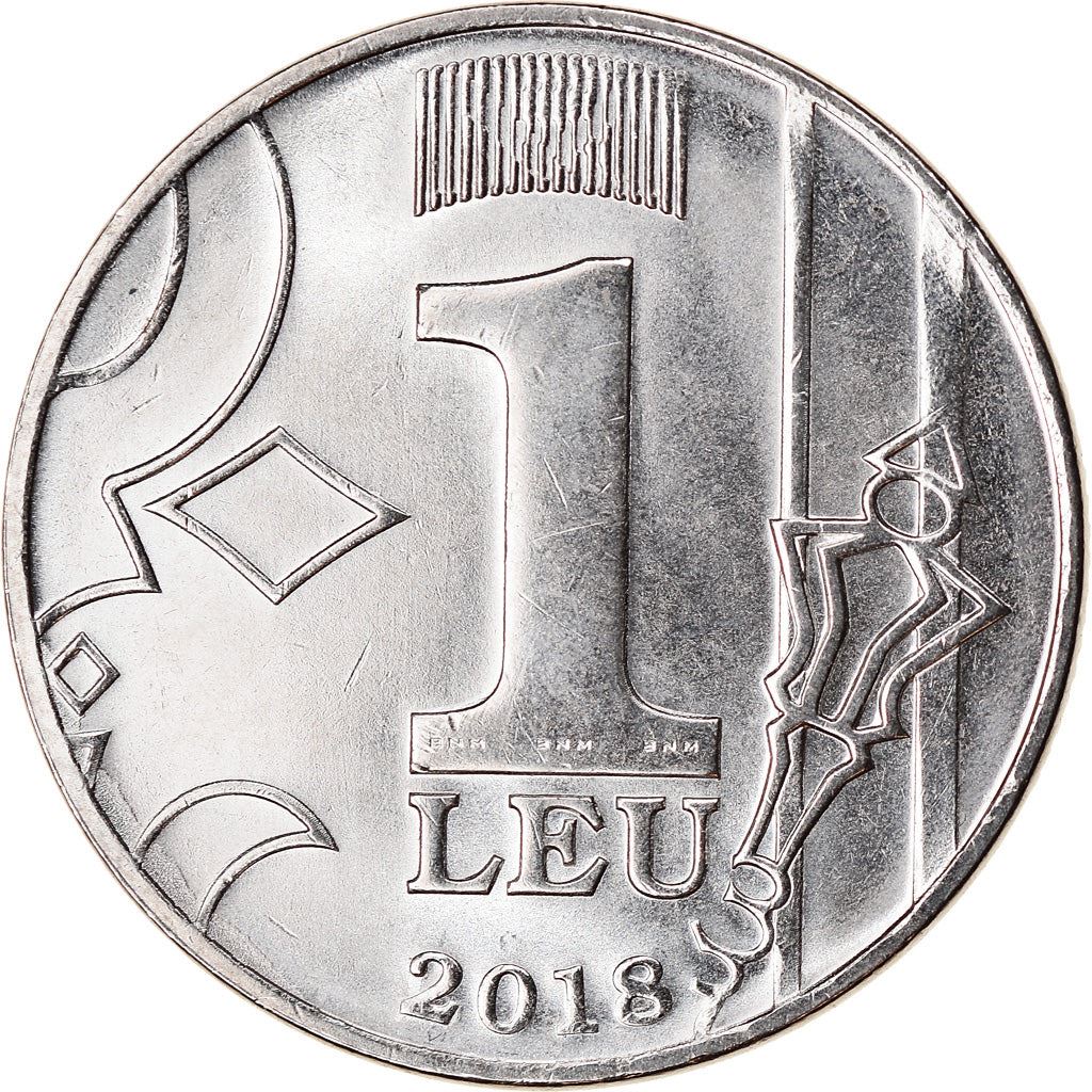 Moldova 1 Leu Coin | Crescent | Bull | KM153 | 2018 - 2020