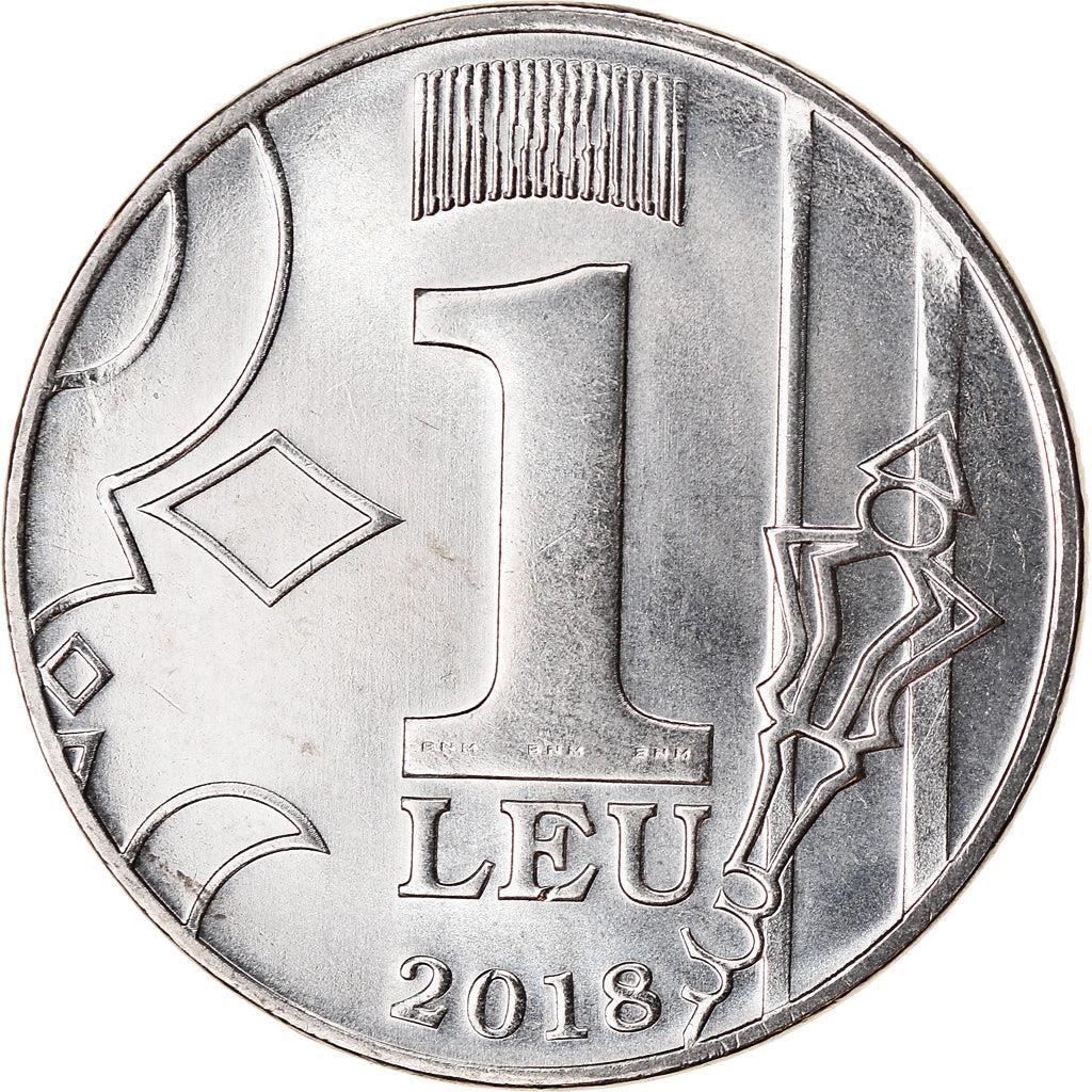 Moldova 1 Leu Coin | Crescent | Bull | KM153 | 2018 - 2020