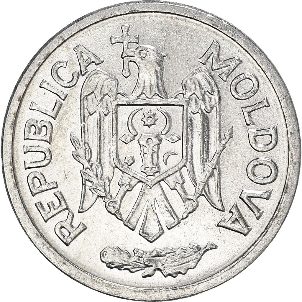 Moldova 5 Bani Coin | Eagle | Oak Leaves | KM2 | 1993 - 2021