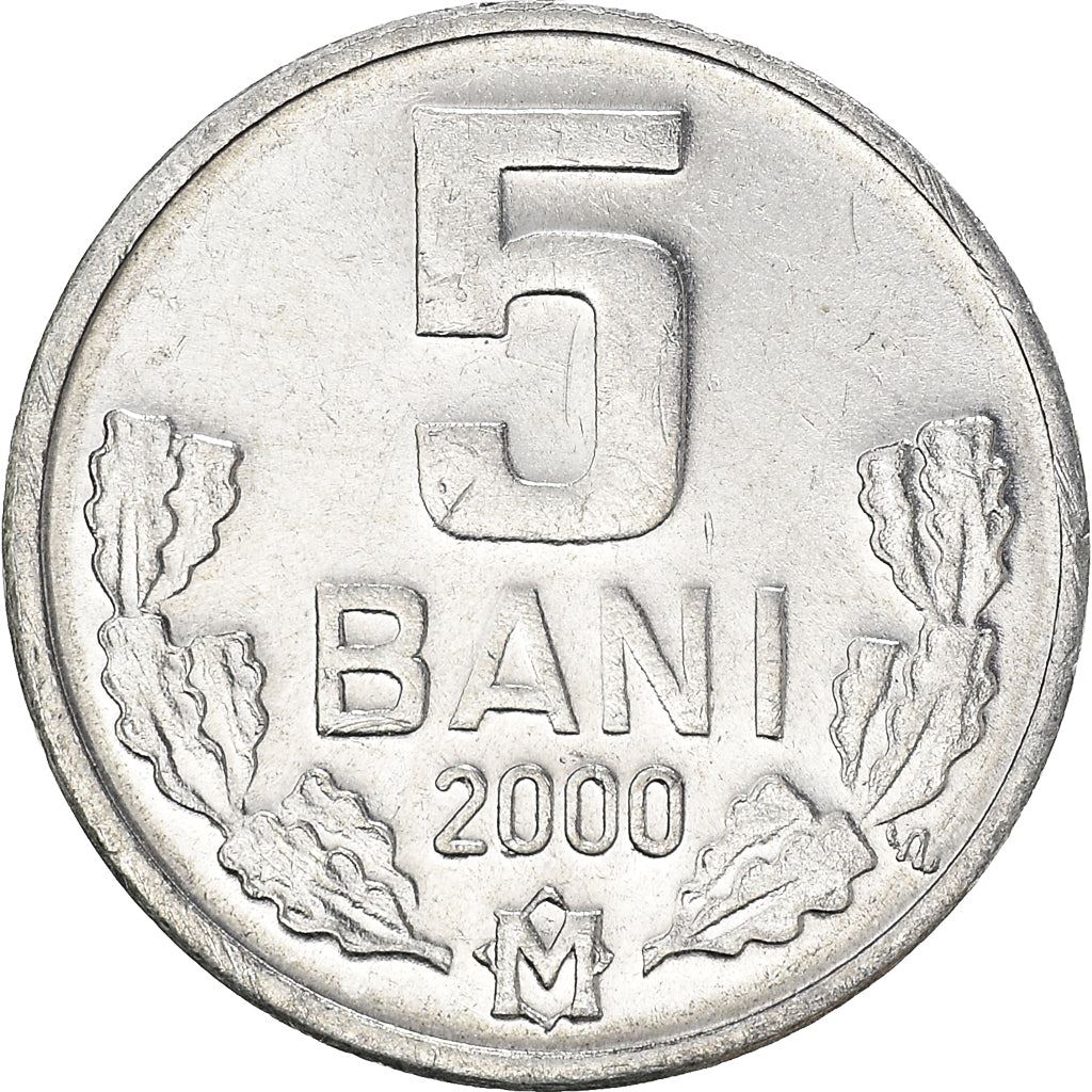 Moldova 5 Bani Coin | Eagle | Oak Leaves | KM2 | 1993 - 2021