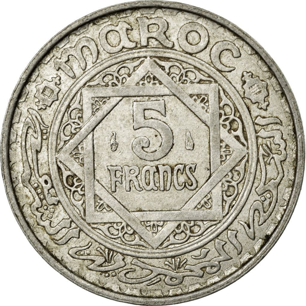 Morocco | 5 Francs Coin | Mohammed V | Y48 | 1951