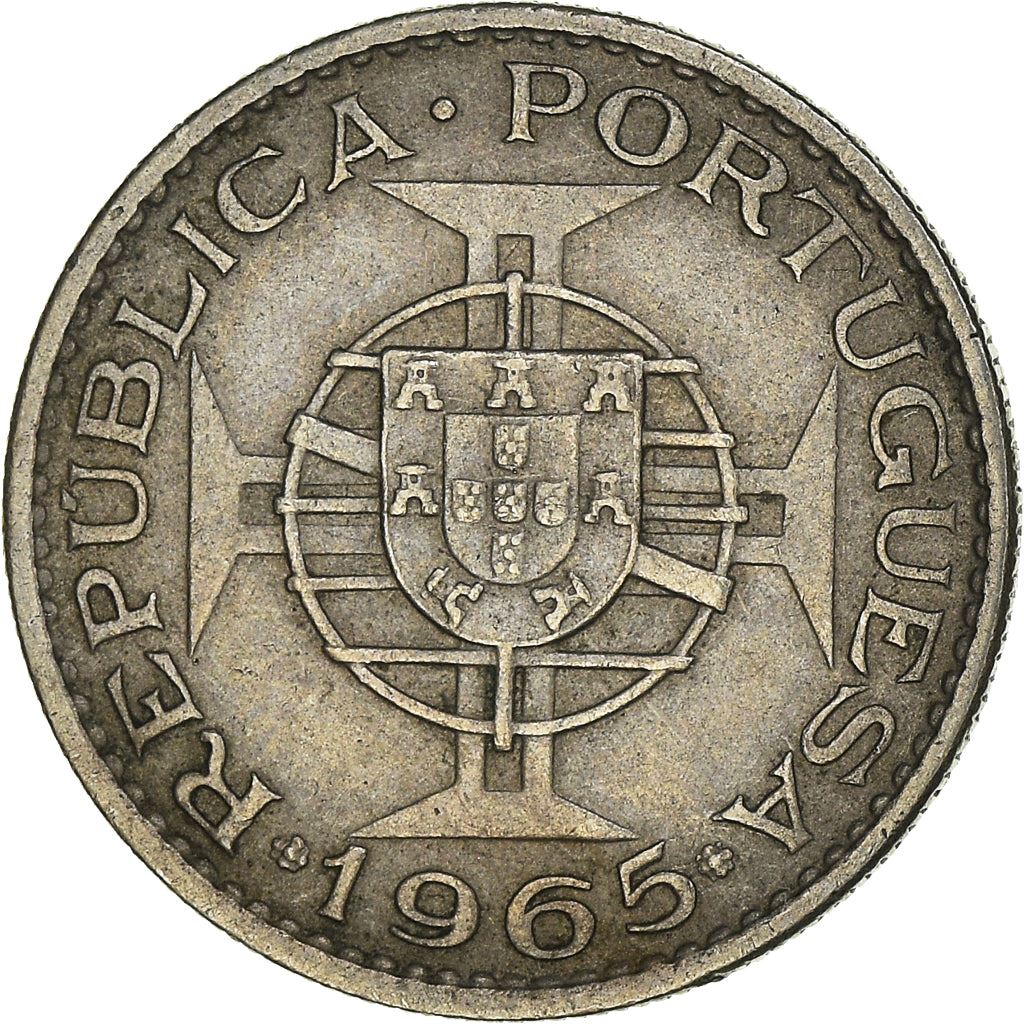 Mozambique 2,50 Escudos Coin | Military Order Of Christ | KM78 | 1952 - 1973