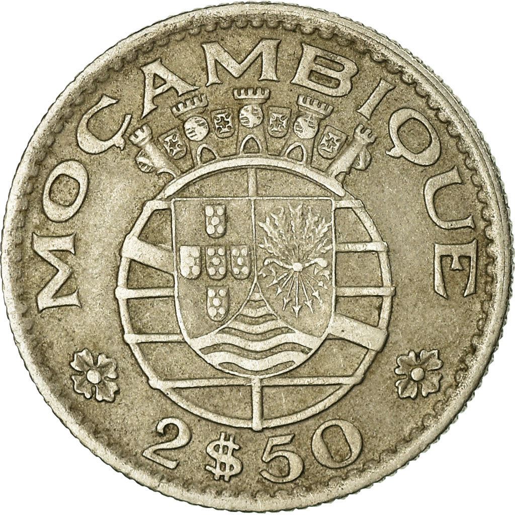 Mozambique 2,50 Escudos Coin | Military Order Of Christ | KM78 | 1952 - 1973