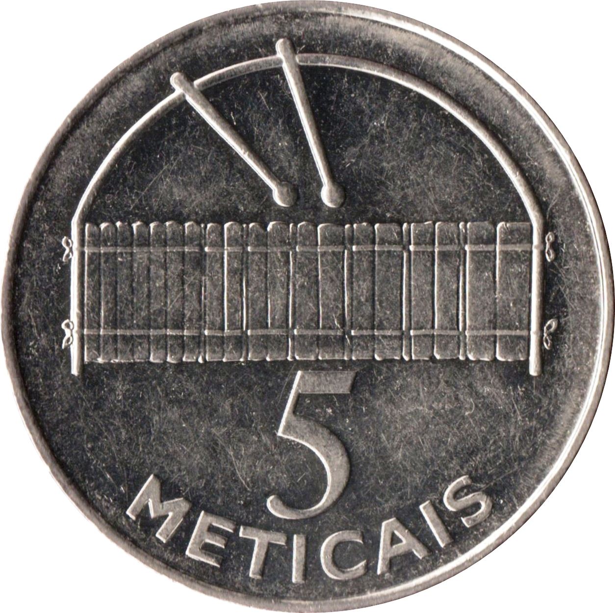 Mozambique | 5 Meticais Coin | Timbila | KM139 | 2006 - 2012