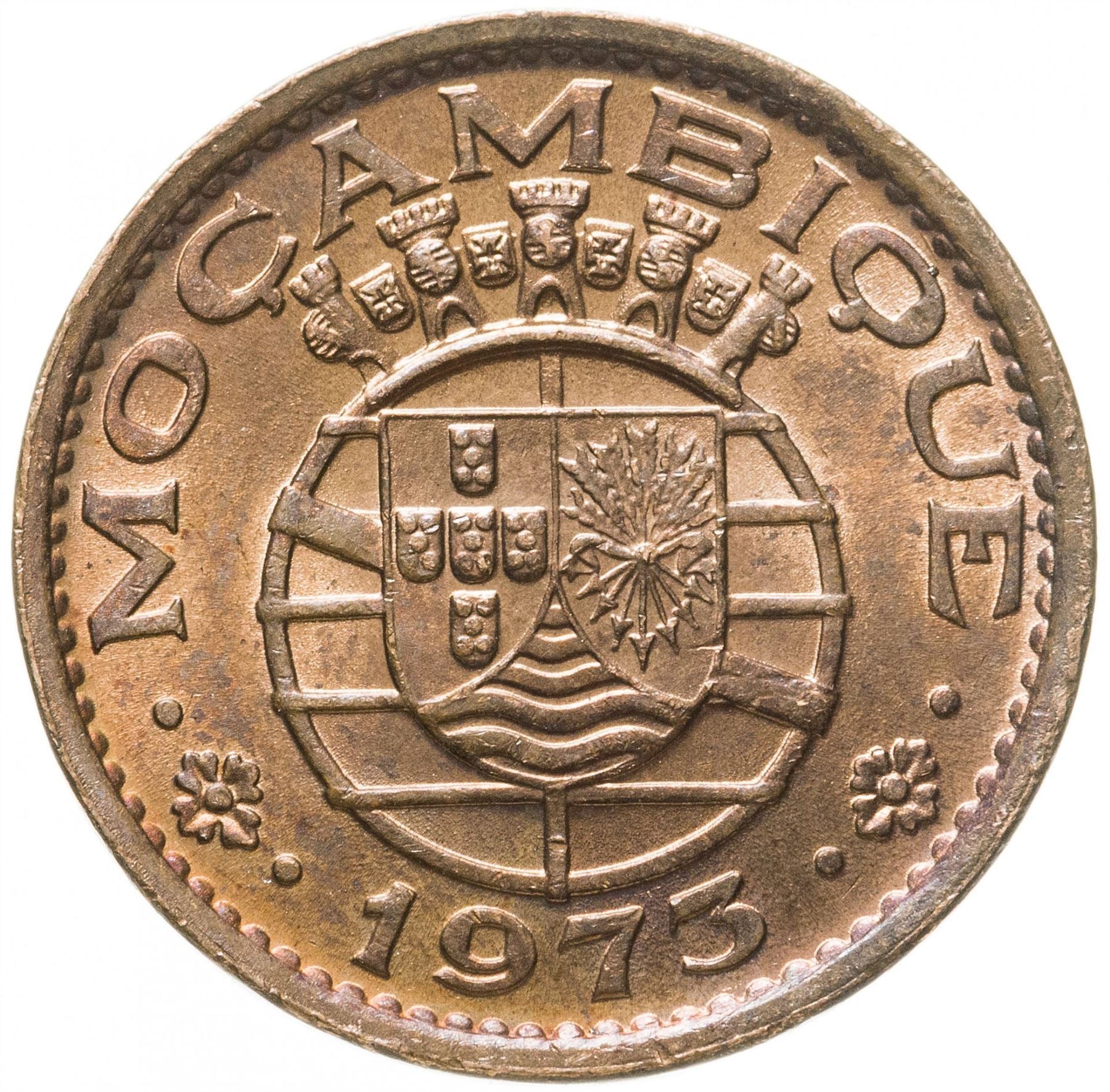 Mozambique 50 Centavos Coin | Military Order Of Christ | KM89 | 1973 - 1974