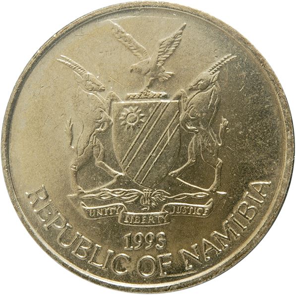 Namibia 5 Dollars Coin KM5 1993 - 2015