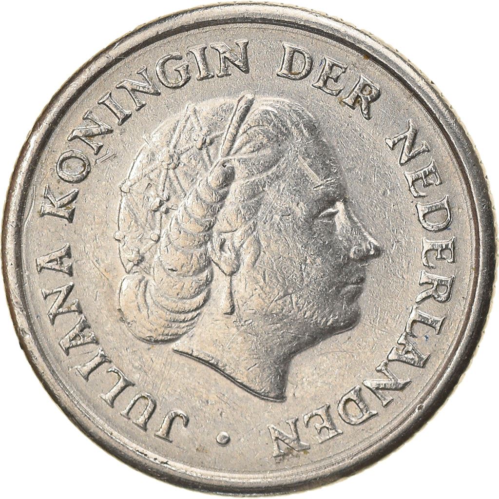 Netherlands 10 Cents Juliana | Coin KM182 1950 - 1980