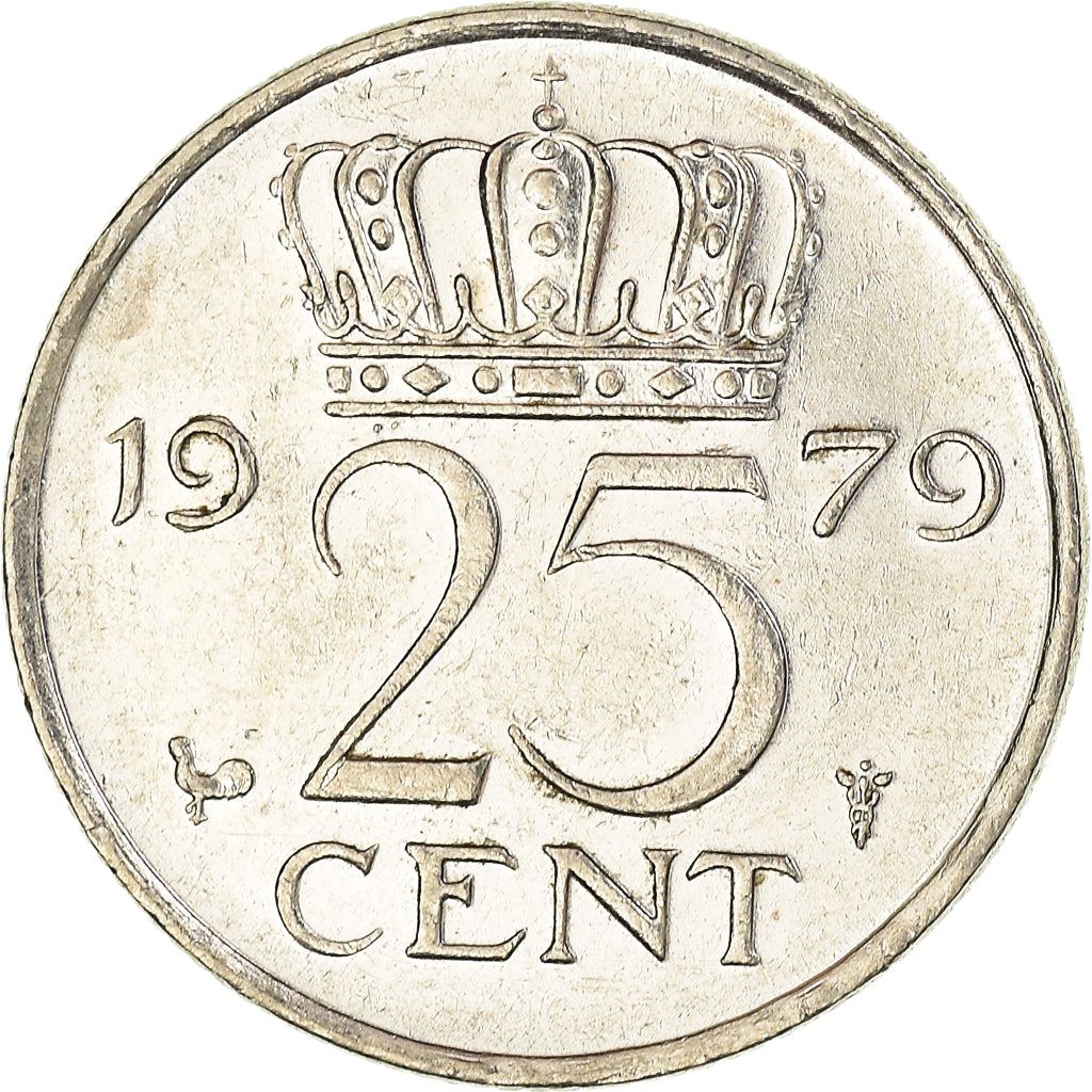 Netherlands 25 Cents Juliana | Coin KM183 1950 - 1980