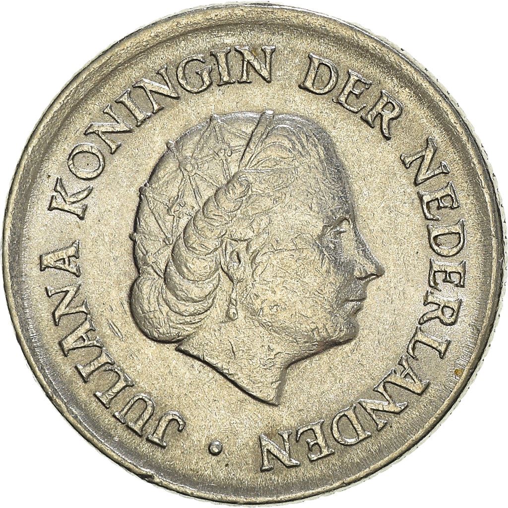 Netherlands 25 Cents Juliana | Coin KM183 1950 - 1980