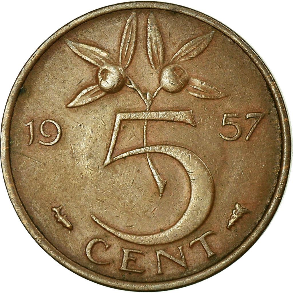 Netherlands 5 Cent Juliana | Coin KM181 1950 - 1980