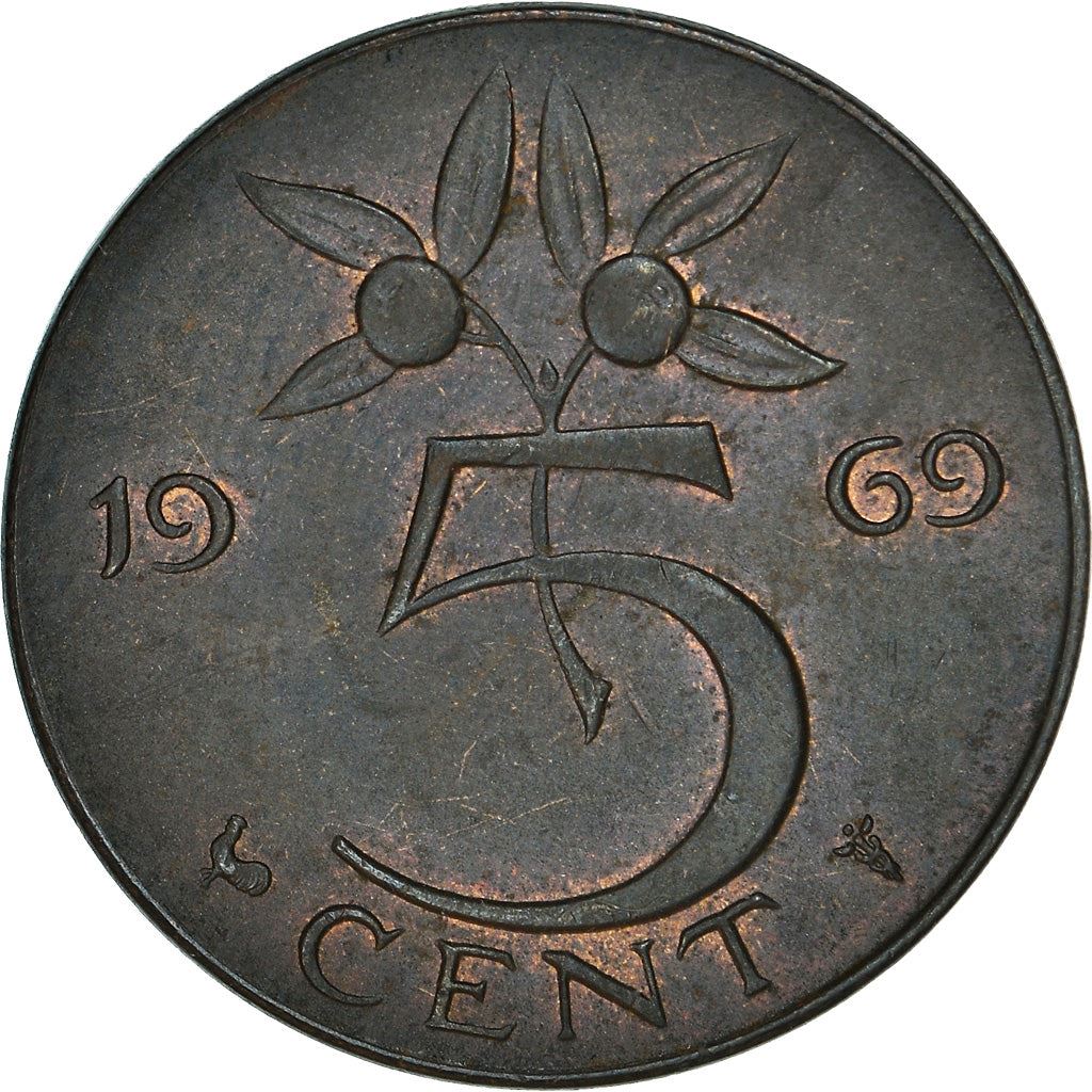 Netherlands 5 Cent Juliana | Coin KM181 1950 - 1980