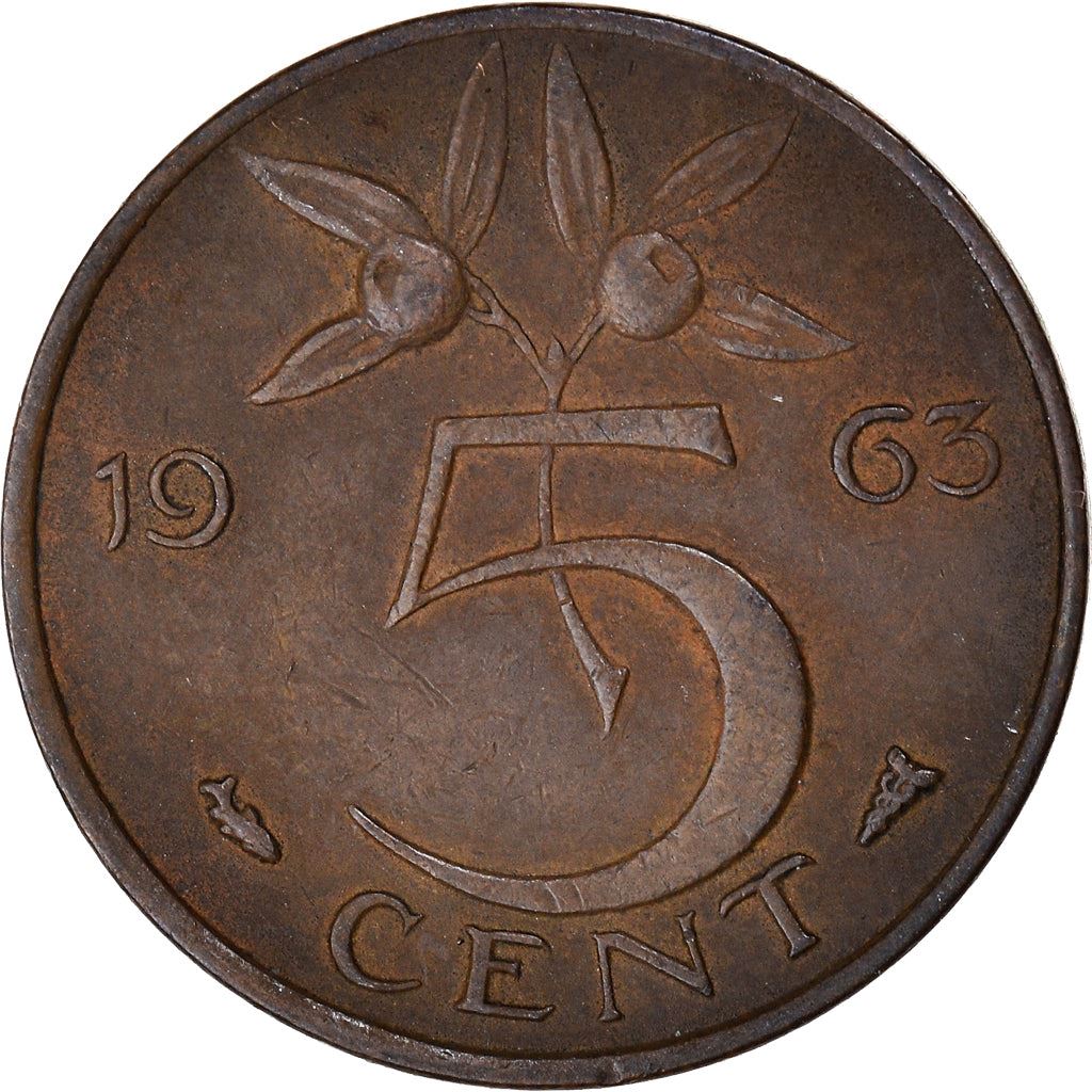 Netherlands 5 Cent Juliana | Coin KM181 1950 - 1980