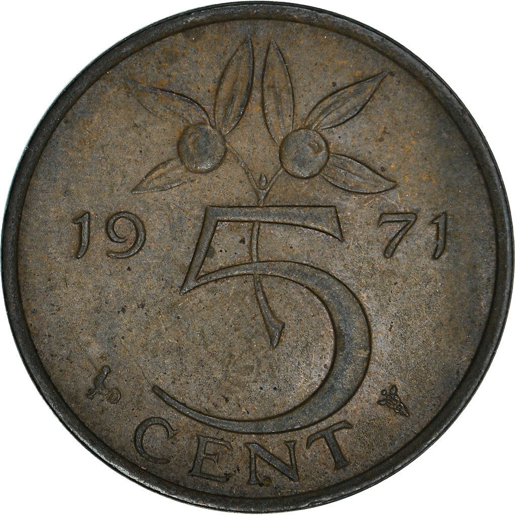 Netherlands 5 Cent Juliana | Coin KM181 1950 - 1980