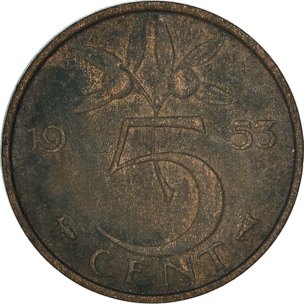 Netherlands 5 Cent Juliana | Coin KM181 1950 - 1980