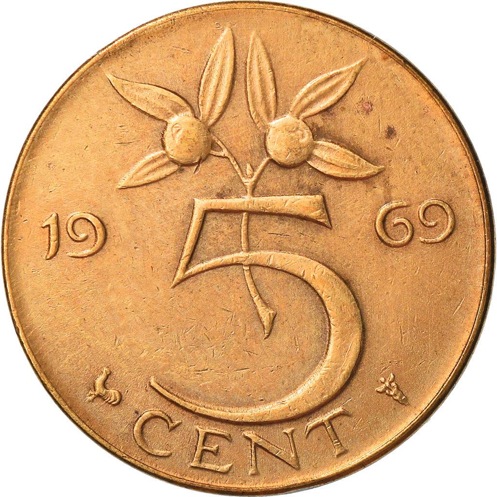 Netherlands 5 Cent Juliana | Coin KM181 1950 - 1980