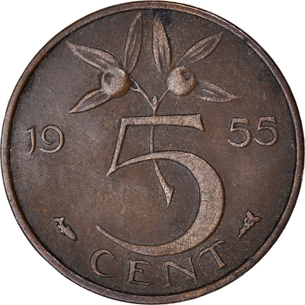 Netherlands 5 Cent Juliana | Coin KM181 1950 - 1980