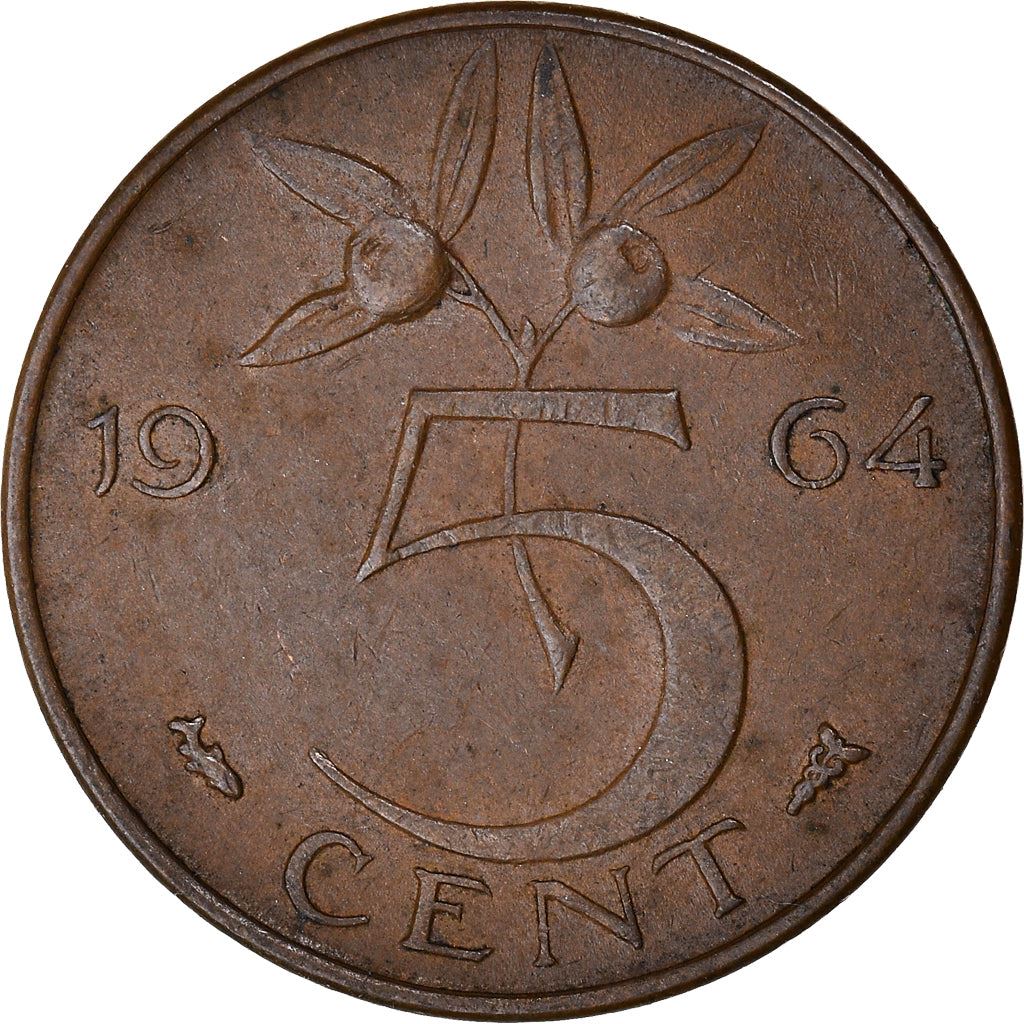 Netherlands 5 Cent Juliana | Coin KM181 1950 - 1980