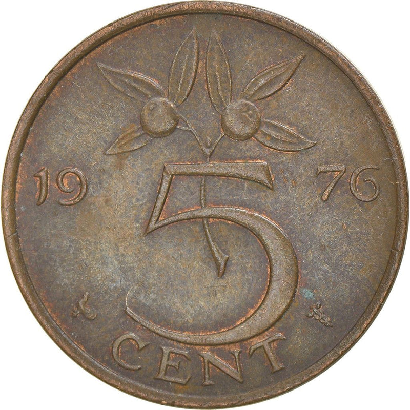 Netherlands 5 Cent Juliana Coin KM181 1950 1980