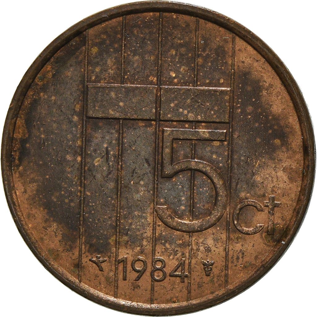 Netherlands 5 Cents Beatrix | Coin KM202 1982 - 2001