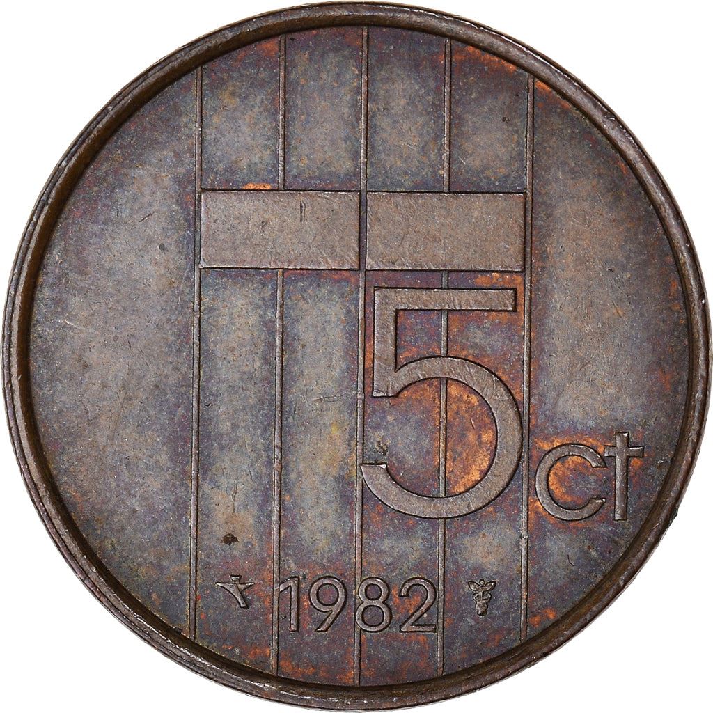 Netherlands 5 Cents Beatrix | Coin KM202 1982 - 2001