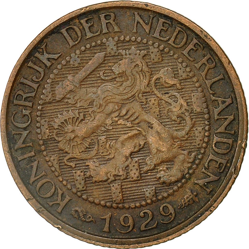 Netherlands Coin 1 Cent | Queen Wilhelmina | Lion | KM152 | 1913 - 1941