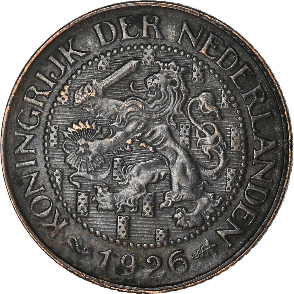 Netherlands Coin 1 Cent | Queen Wilhelmina | Lion | KM152 | 1913 - 1941