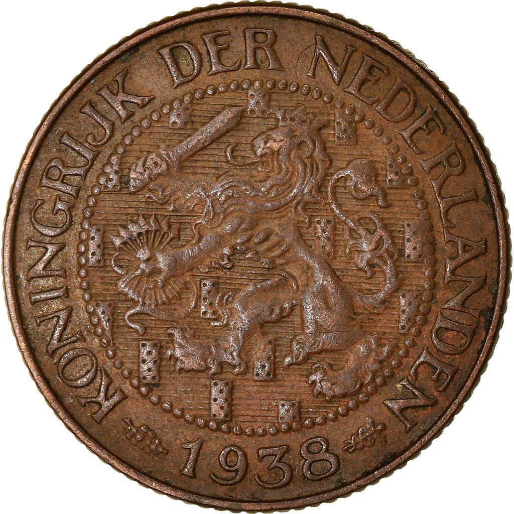 Netherlands Coin 1 Cent | Queen Wilhelmina | Lion | KM152 | 1913 - 1941