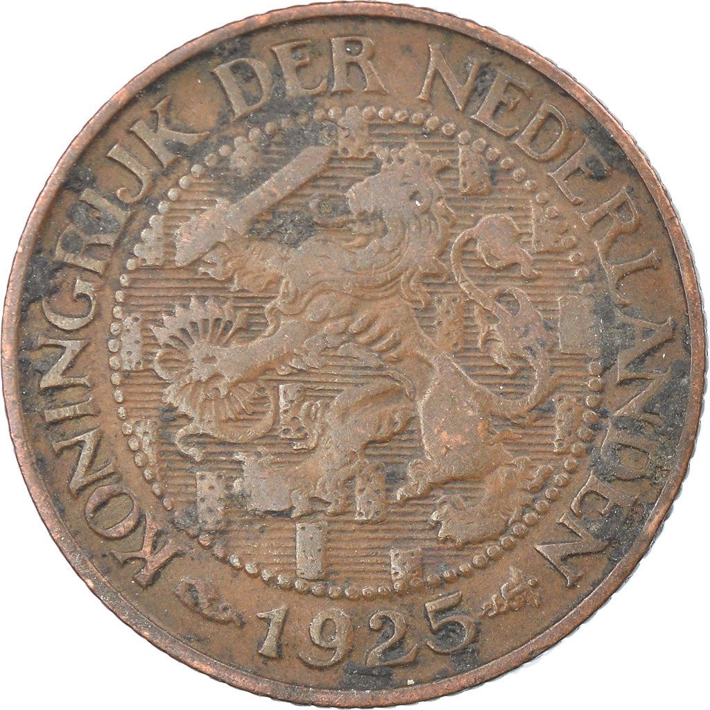 Netherlands Coin 1 Cent | Queen Wilhelmina | Lion | KM152 | 1913 - 1941