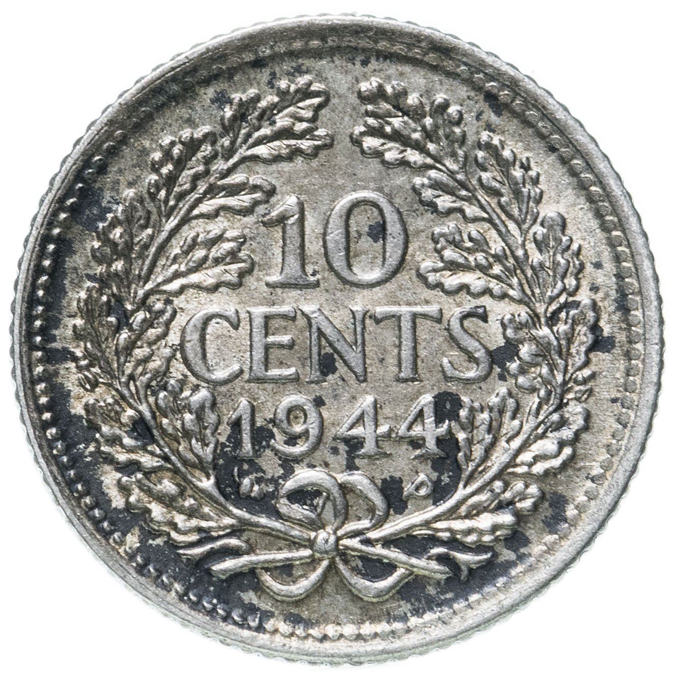 Netherlands Coin 10 Cents | Queen Wilhelmina | KM163 | 1926 - 1945