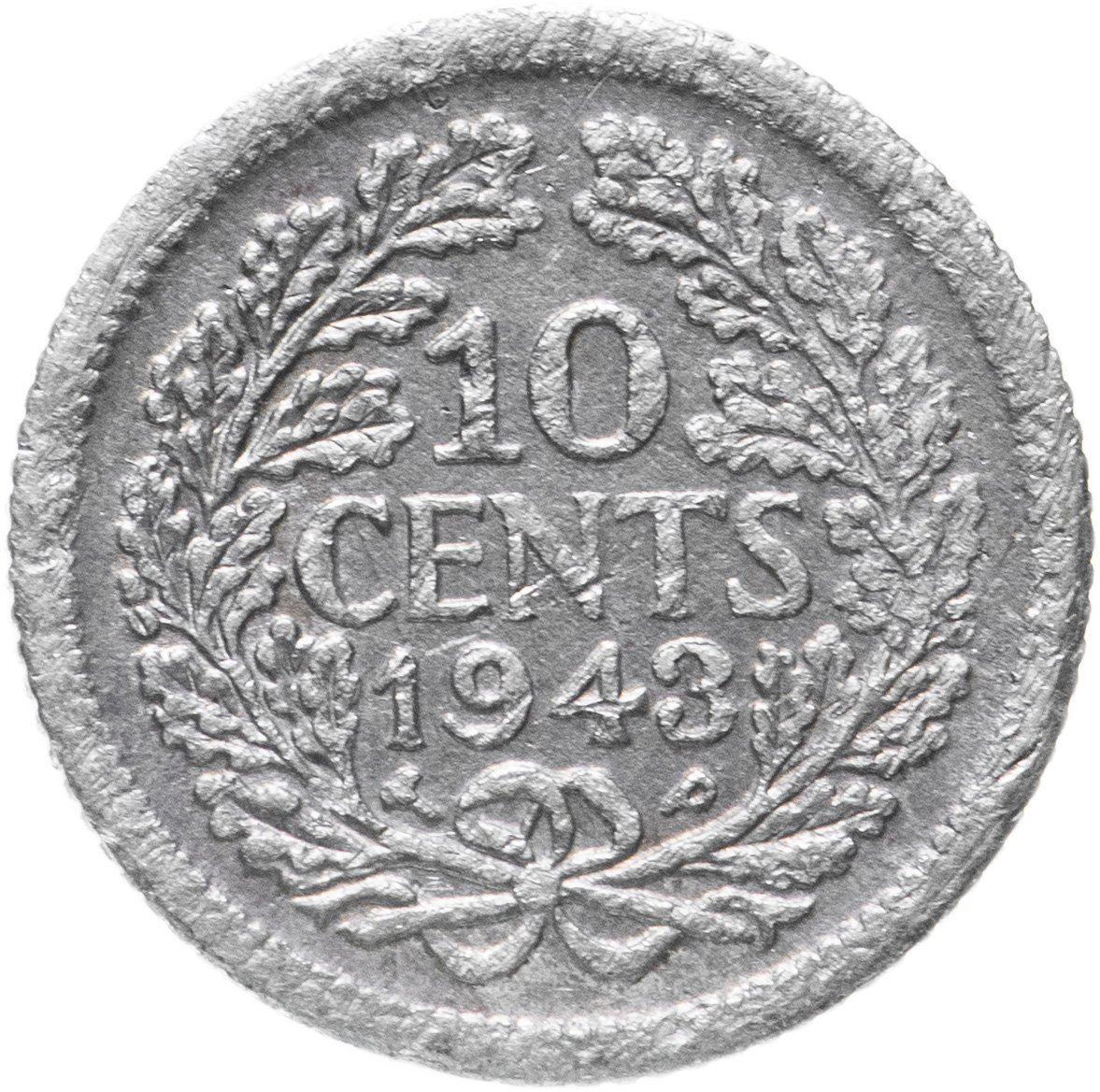 Netherlands Coin 10 Cents | Queen Wilhelmina | KM163 | 1926 - 1945