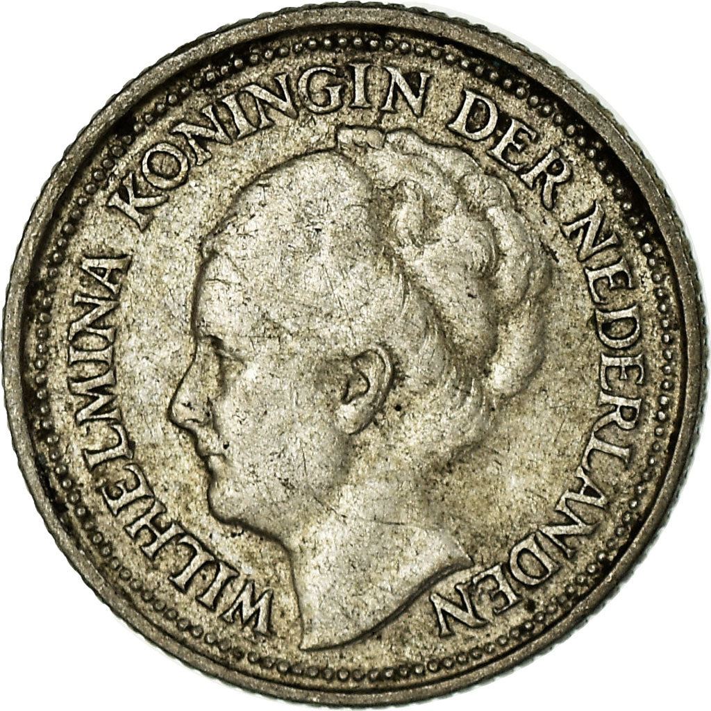 Netherlands Coin 10 Cents | Queen Wilhelmina | KM163 | 1926 - 1945