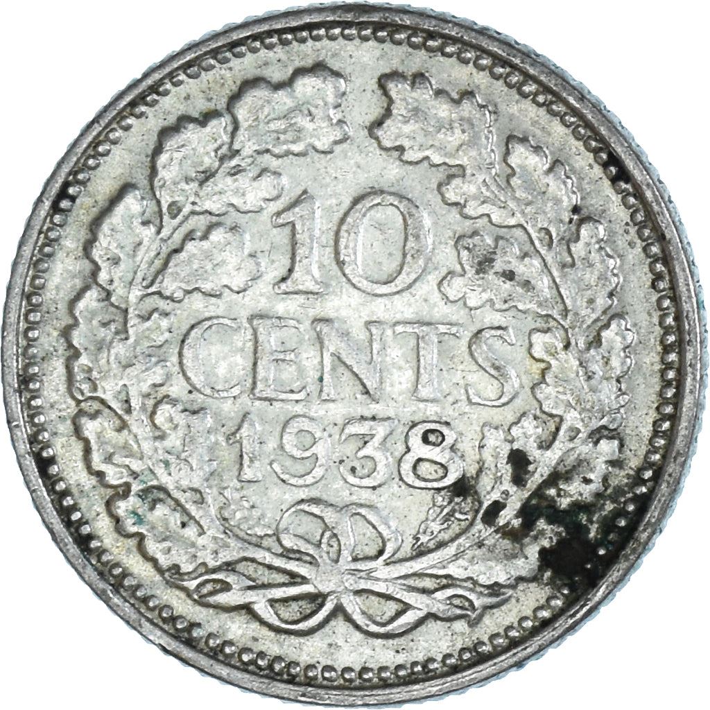 Netherlands Coin 10 Cents | Queen Wilhelmina | KM163 | 1926 - 1945