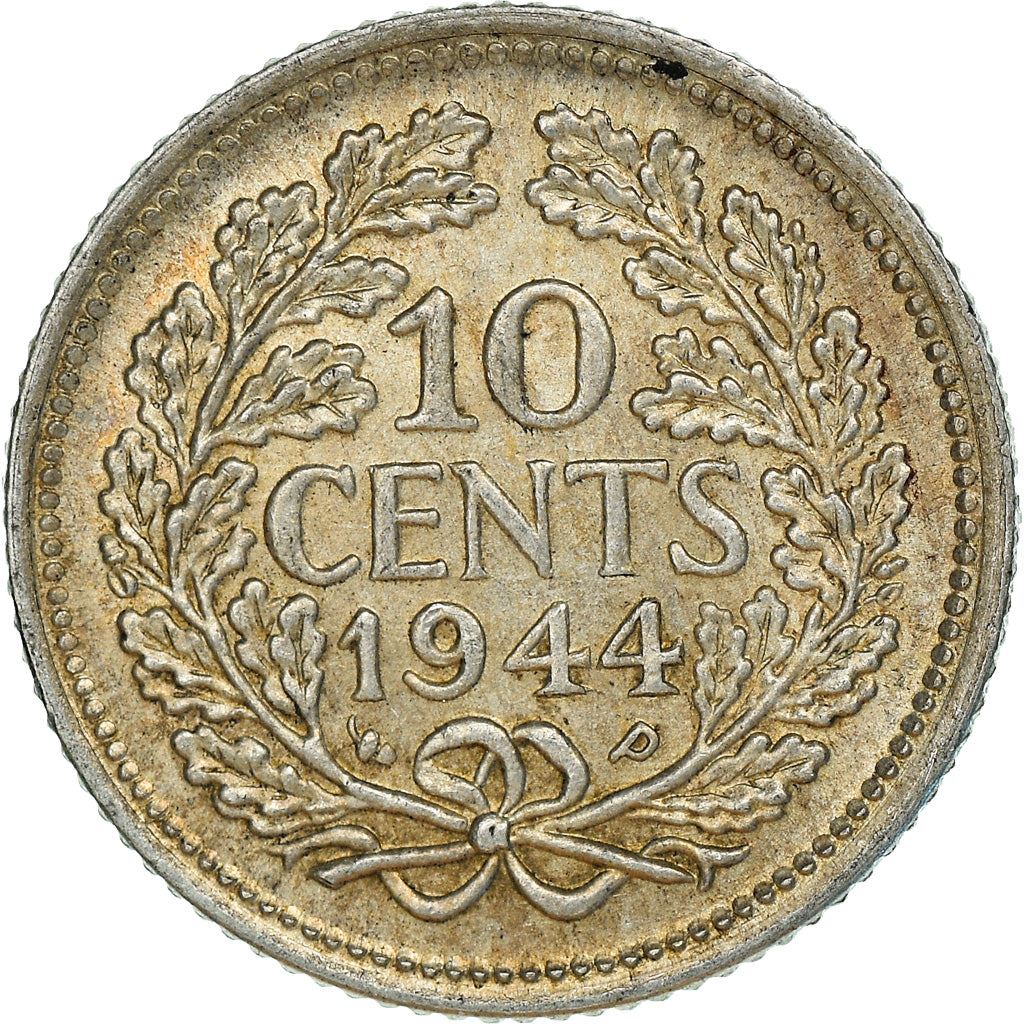 Netherlands Coin 10 Cents | Queen Wilhelmina | KM163 | 1926 - 1945