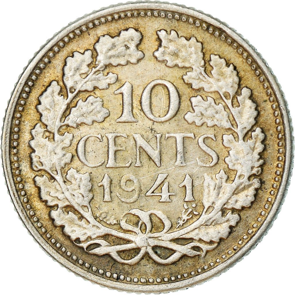 Netherlands Coin 10 Cents | Queen Wilhelmina | KM163 | 1926 - 1945