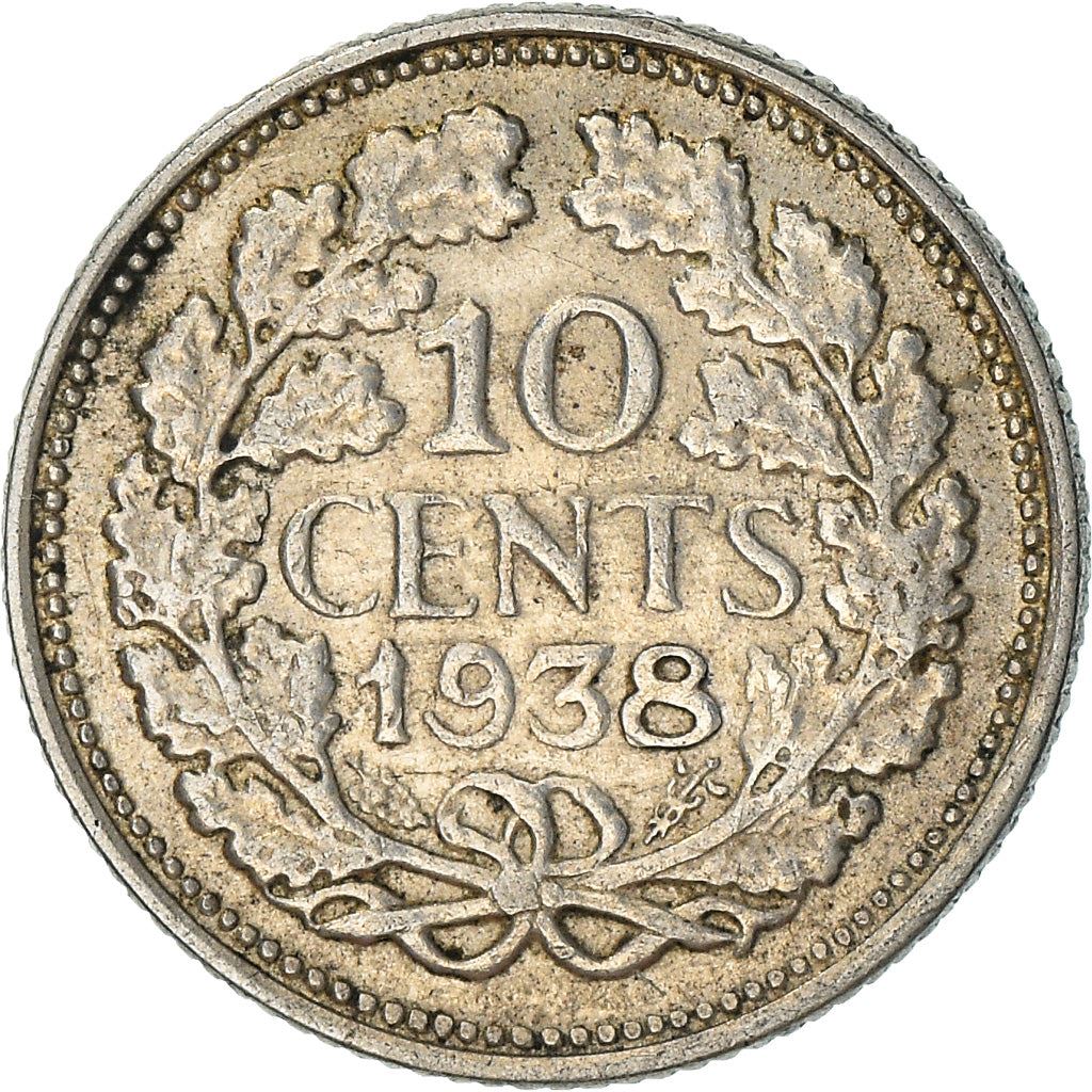 Netherlands Coin 10 Cents | Queen Wilhelmina | KM163 | 1926 - 1945