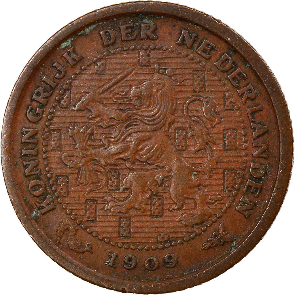 Netherlands Coin ½ Cent | Queen Wilhelmina | Lion | KM138 | 1909 - 1940