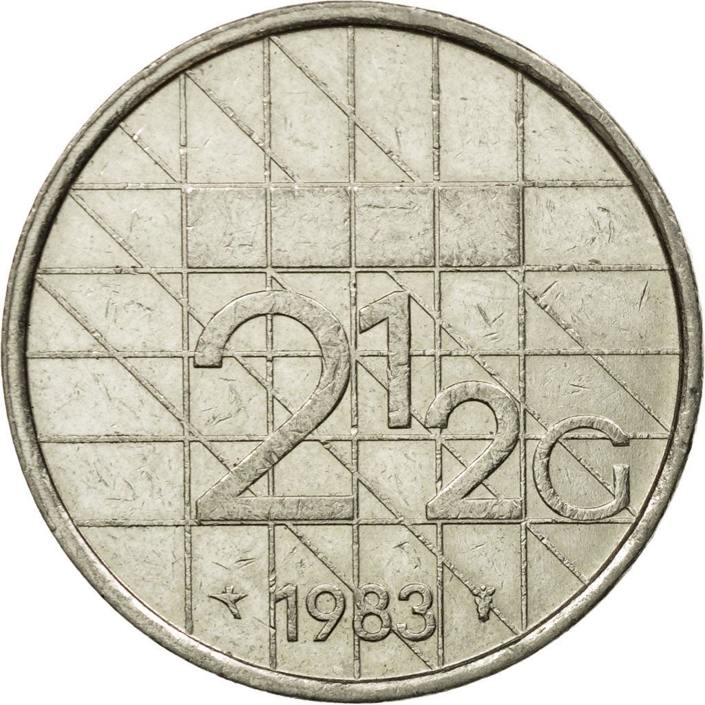 Netherlands Coin 2½ Gulden | Queen Beatrix | KM206 | 1982 - 2001