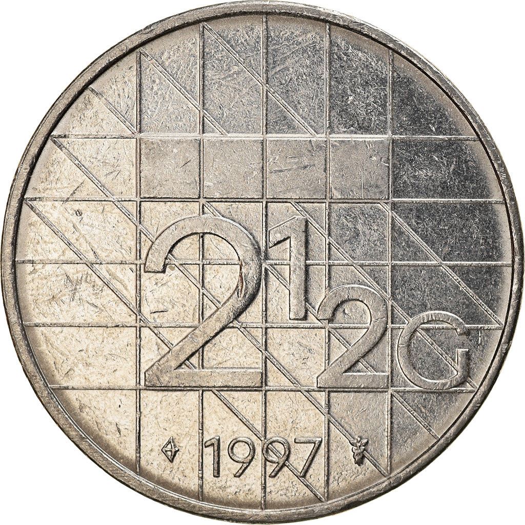 Netherlands Coin 2½ Gulden | Queen Beatrix | KM206 | 1982 - 2001