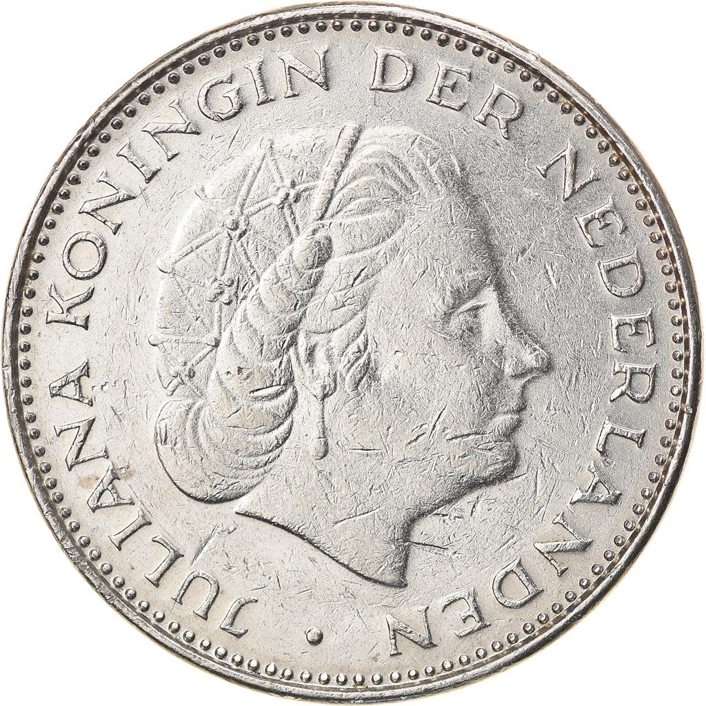 Netherlands Coin 2½ Gulden | Queen Juliana | KM191 | 1969 - 1980