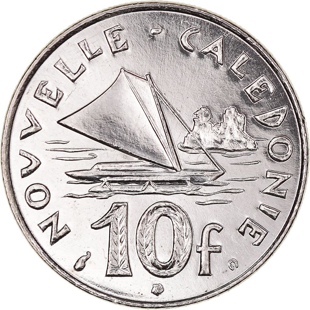 New Caledonia 10 Francs Coin 1972 - 2005 KM 11