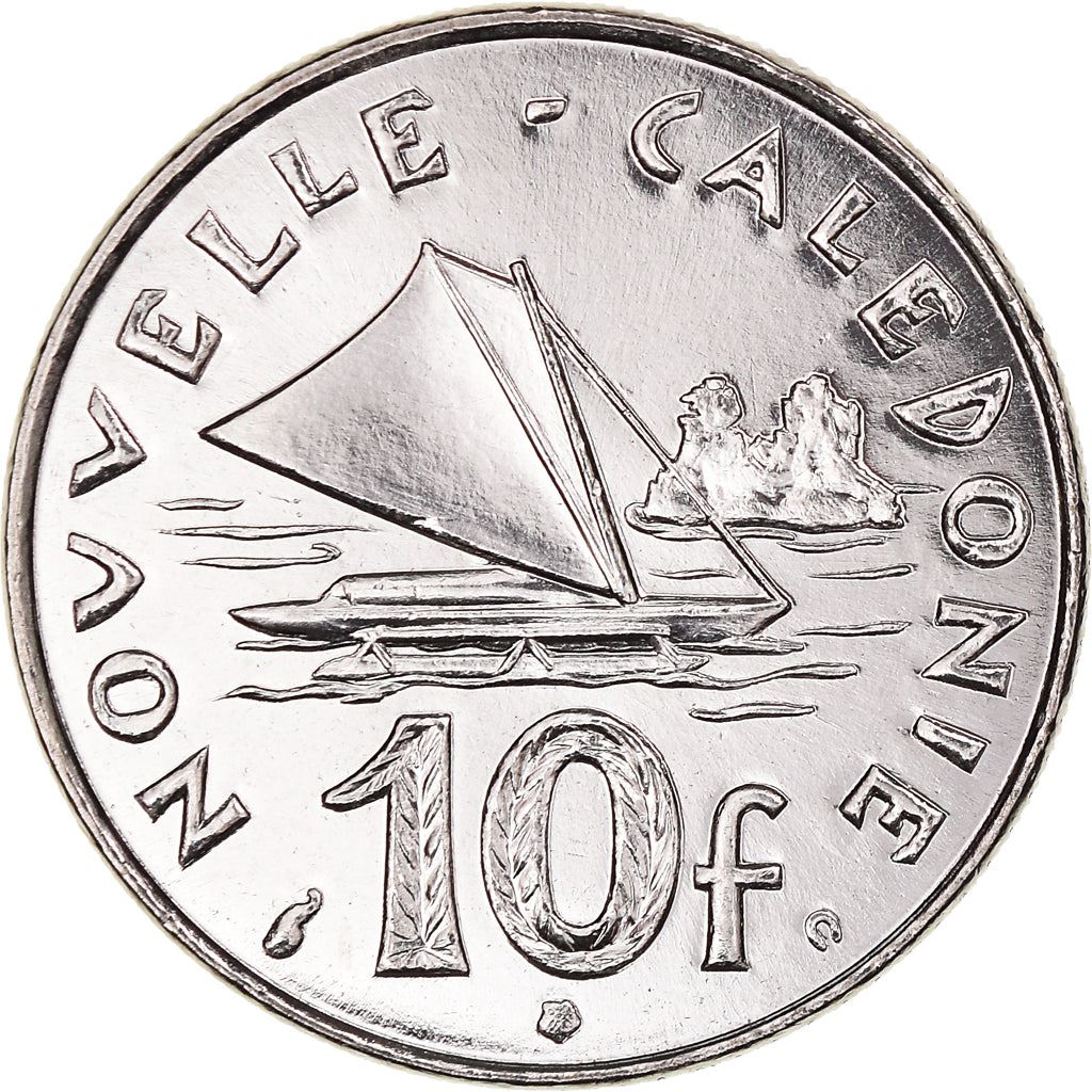 New Caledonia 10 Francs Coin 1972 - 2005 KM 11