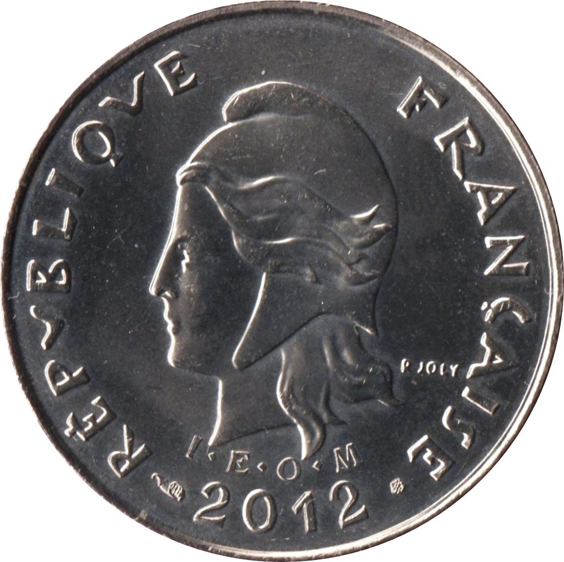 New Caledonia 10 Francs Coin 1972 - 2005 KM 11