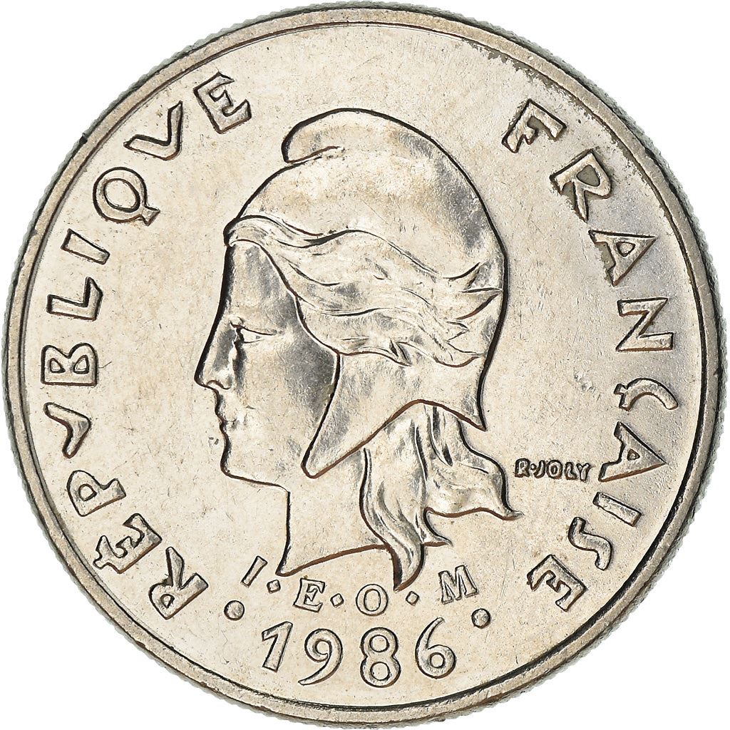 New Caledonia 10 Francs Coin 1972 - 2005 KM 11