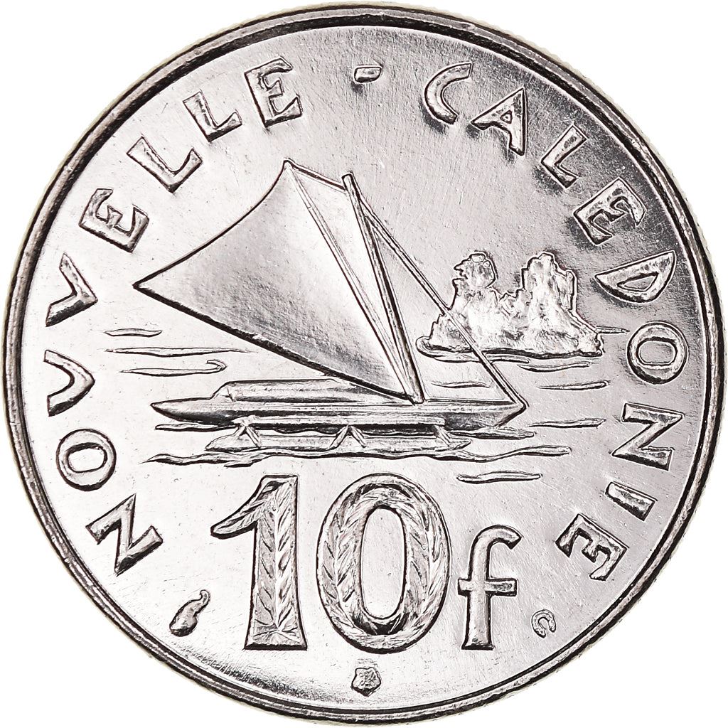 New Caledonia 10 Francs Coin 1972 - 2005 KM 11